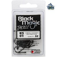 Black Magic KS Hooks Size 01 Pk 32