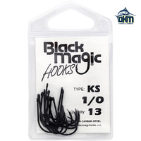 Black Magic KS Hooks Size 1/0 Pk13