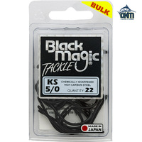 Black Magic KS Hooks Size 5/0 Bulk Pk22