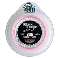 Black Magic Pink Shock Leader 20lb