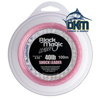Black Magic Pink Shock Leader 40lb