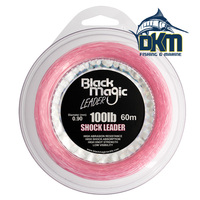 Black Magic Pink Shock Leader 100lb 60M