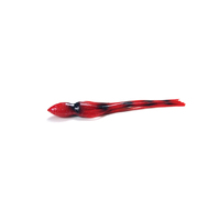 Bonze Lure Skirt COLOUR 35 - RED/BLACK BARS BS7 Length 280mm neck up to 25mm
