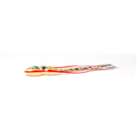 Bonze Lure Skirt COLOUR 28 BLACK SILVER/GOLD RED STRIPES 340mm neck up to 35mm