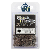 Black Magic Snap Swivels Economy Pack 15kg (42kg breaking strain)