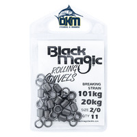 BLACK MAGIC ROLLING SWIVELS 20kg (101kg breaking strain) Pack of 11