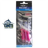 CDX LURES RIG-EM 9CM SQUID 9CM PINK/BLUE