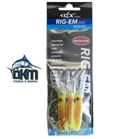 CDX LURES RIG-EM 13CM SQUID YELLOW/ORANGE
