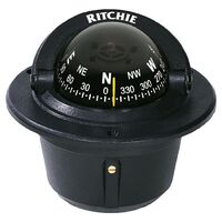 RITCHIE EXPLORER SERIES FLUSH MOUNT COMPASS (BLACK)