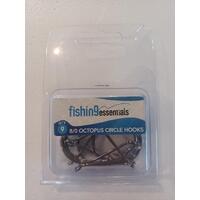 Fishing Essentials 8/0 Octopus Circle Hooks QTY9
