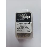 Black Magic BM Series L Size 20 Fly Hooks 30pk