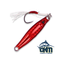 OCEAN ANGLER FLEA MICRO JIG RED CHROME 28G