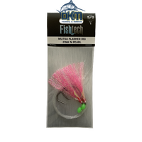 Fishtech 5/0 Mutsu Economy Flasher Rig - Pink n Pearl