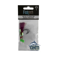 Fishtech 4/0 Mutsu Economy Flasher Rig - Purple Predator