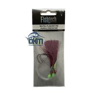 Fishtech 7/0 Mutsu Economy Flasher Rig - Purple Predator