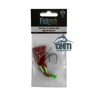 Fishtech 6/0 Mutsu Economy Flasher Rig - Red n Ready