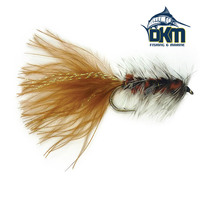 Black Magic Brown Woolly Bugger Series B Hook size B06 pk10
