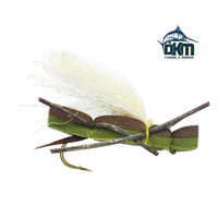 Black Magic Foam Cicada Fly Hook Size B06 pk10
