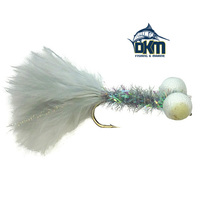 Black Magic Grey Booby Fly Hook Size B06 pk10