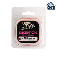 Black Magic Deception Tippet Leader Pink 4lb