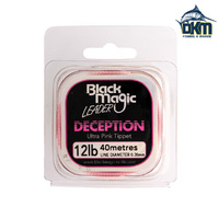 Black Magic Deception Tippet Leader Pink 12lb