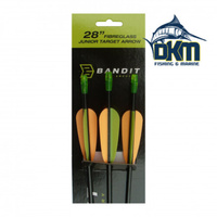 BANDIT 28" FIBREGLASS ARROWS - 3 PACK