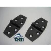 76 x 35mm Nylon Hinge Pair Black