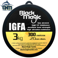 Black Magic 3kg IGFA Mono 300m spool Hi Viz yellow