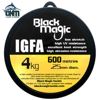 Black Magic 4kg IGFA Mono 600m spool Hi Viz Yellow