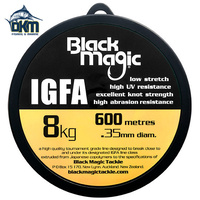 Black Magic 8kg IGFA Mono 600m spool hi viz yellow