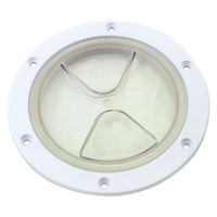 5" Clear/White Inspection Port