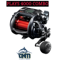 PLAYS 4000 + VORTEX DEEP DROP 5'7" 2PCE 50LB B/BUTT ROD + P/PRO HI VIS 50LB 650YD