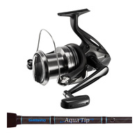 SHIMANO BEASTMASTER 10000XB + AQUATIP 14' 3PCE 10/15KG SURF ROD