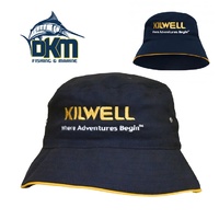 Kilwell Cap Bucket Hat Navy/Gold Large/X-Large