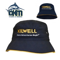 Kilwell Cap Bucket Hat Navy/Gold Small/Medium