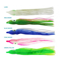 Octopus Skirt 15cm green/yellow 5pk