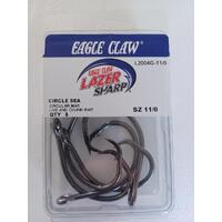 Lazer Sharp L2004H Circle, Non Offset, IGFA 11/0 Pack of 5 hooks