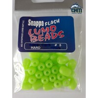 Hard Green Lumo Beads Size 6 30Pc