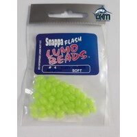 Soft Lumo Green Beads Size 4