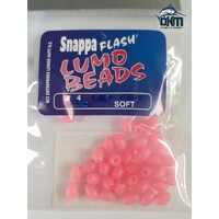Soft Lumo Beads Pink Size 4