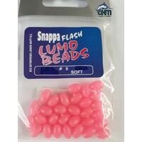 Soft Lumo Beads Pink Size 5