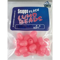 Soft Lumo Beads Pink Size 6