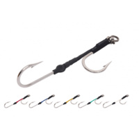 Nacsan Stainless Stiffy Twin Game Hook Rig 10/0