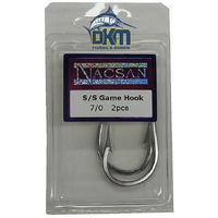 Nacsan Stainless Steel Game Hook 7/0 Pack of 2