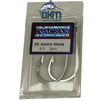 Nacsan Stainless Steel Game Hook 8/0 Pack of 2