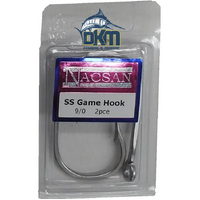 Nacsan Stainless Steel Game Hook 9/0 Pack of 2