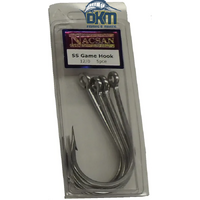 Nacsan Stainless Steel Game Hook 12/0 Pack of 5