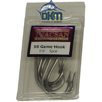 Nacsan Stainless Steel Game Hook 7/0 Pack of 5