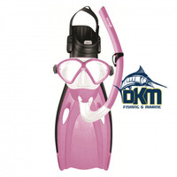 MIRAGE FSET05 COMET JUNIOR MASK SNORKEL & FIN SET PINK L