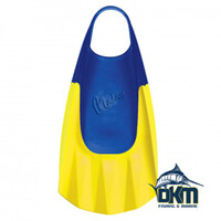 MIRAGE MDF01 WAVE GRIPPER SURF FINS YELLOW/BLUE Size XL